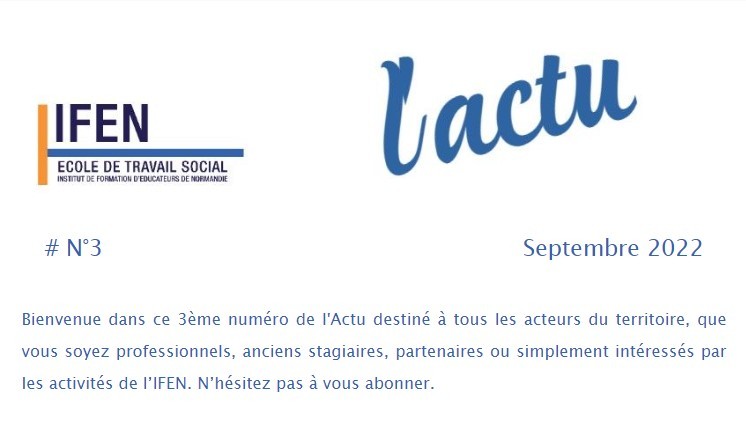 L'actu de l'IFEN #3 - Septembre